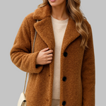 Ilga teddy striukė žiemą moterims — EV1160