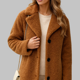 Ilga teddy striukė žiemą moterims — EV1160