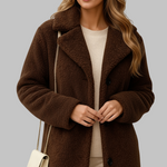 Ilga teddy striukė žiemą moterims — EV1160