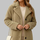Ilga teddy striukė žiemą moterims — EV1160