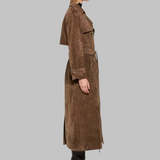 Zomšinis trenčas elegancijai moterims — EV1188