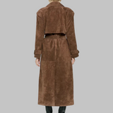Zomšinis trenčas elegancijai moterims — EV1188