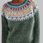Fair Isle megztinis žiemą moterims — EV1246