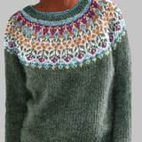 Fair Isle megztinis žiemą moterims — EV1246