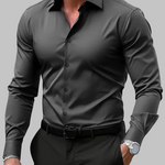 Slim fit marškiniai siluetui vyrams — EV1263