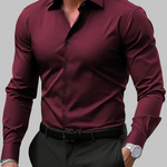 Slim fit marškiniai siluetui vyrams — EV1263