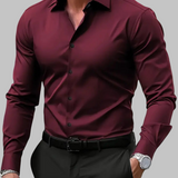 Slim fit marškiniai siluetui vyrams — EV1263