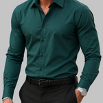 Slim fit marškiniai siluetui vyrams — EV1263