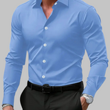 Slim fit marškiniai siluetui vyrams — EV1263