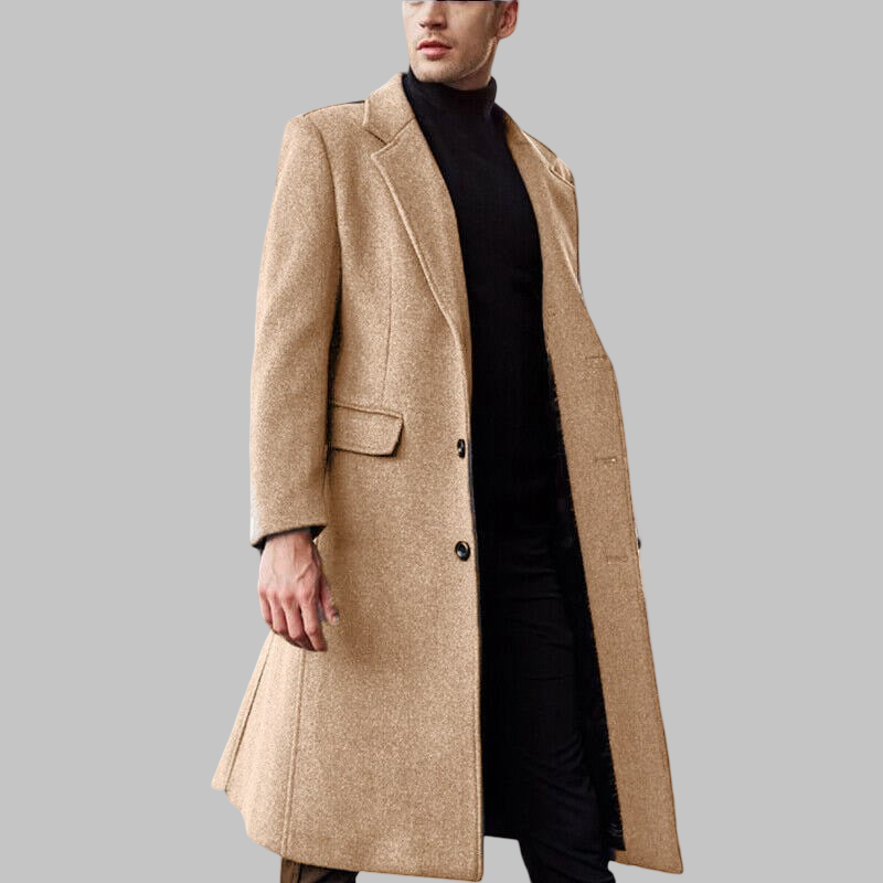 Ilgas paltas elegancijai žiemą vyrams — EV1283