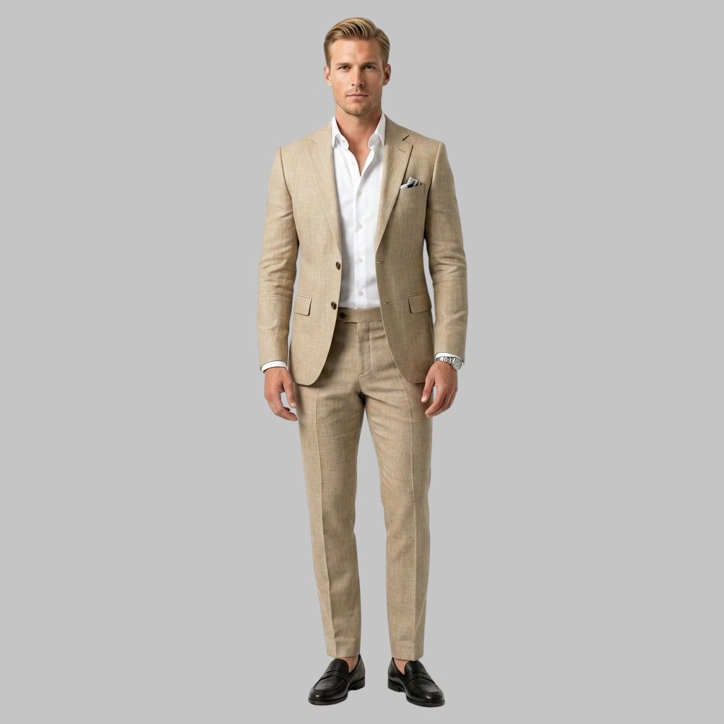 Slim fit kostiumas vestuvėms vyrams — EV1311