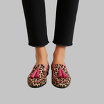 Silvana – Leopardo rašto mokasinai su rožiniais kutais – Leopardo raštas su rožiniais kutais – nuotrauka 4