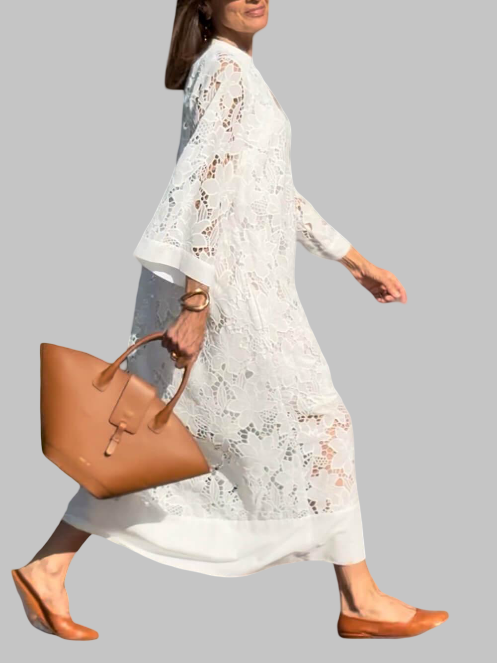 Suknelė lengvai elegancijai vasarą – Balta