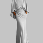 Suknelė elegancijai ypatingam vakarui – Sidabrinė