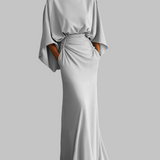 Suknelė elegancijai ypatingam vakarui – Sidabrinė