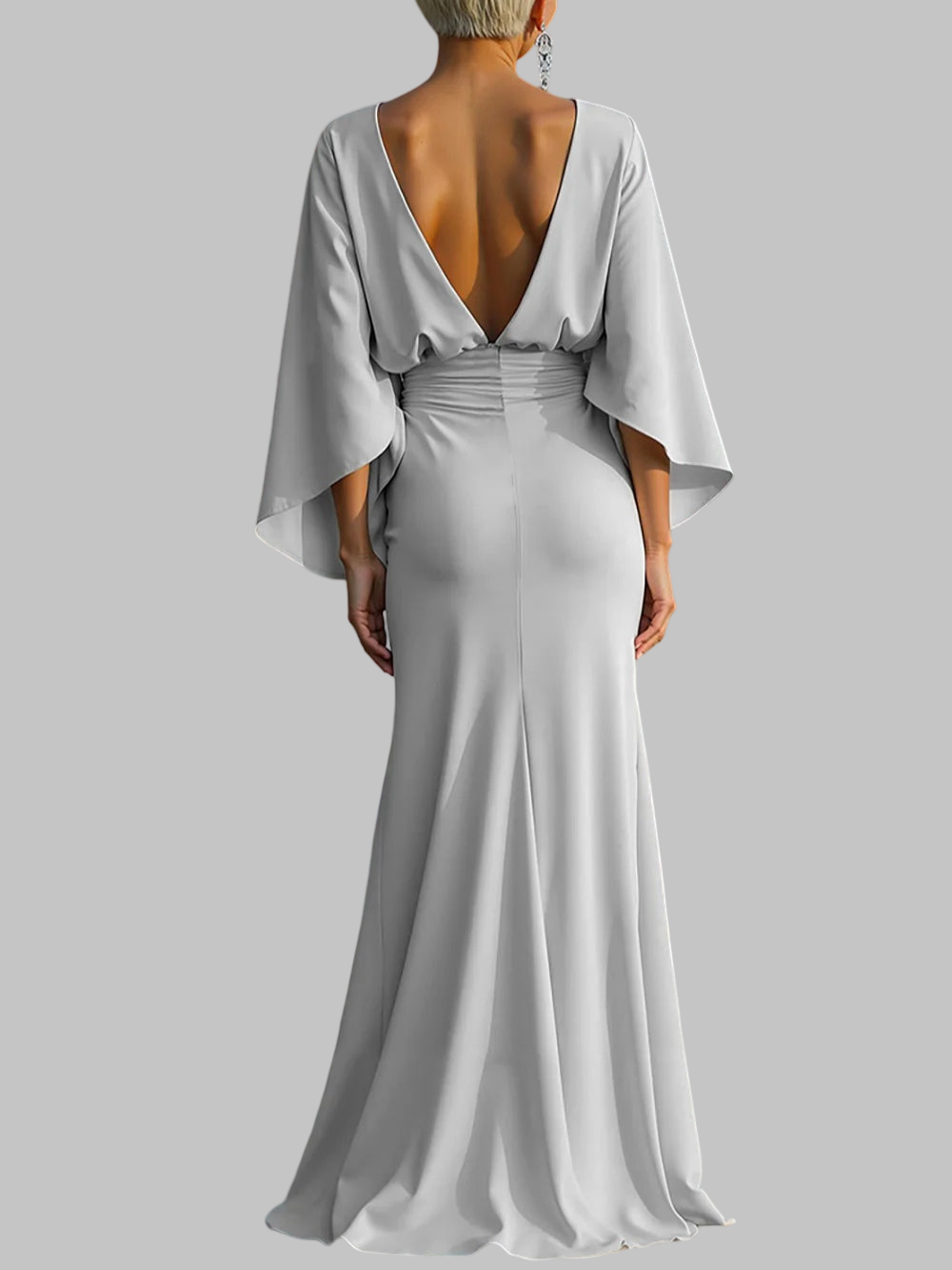 Suknelė elegancijai ypatingam vakarui – Sidabrinė
