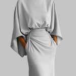 Suknelė elegancijai ypatingam vakarui – Sidabrinė