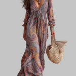 Paisley rašto maxi suknelė – nuotrauka 1