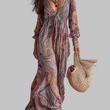 Paisley rašto maxi suknelė – nuotrauka 1