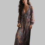 Paisley rašto maxi suknelė – nuotrauka 2