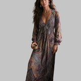 Paisley rašto maxi suknelė – nuotrauka 2
