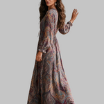 Paisley rašto maxi suknelė – nuotrauka 5