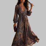 Paisley rašto maxi suknelė – nuotrauka 6