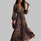 Paisley rašto maxi suknelė – nuotrauka 6