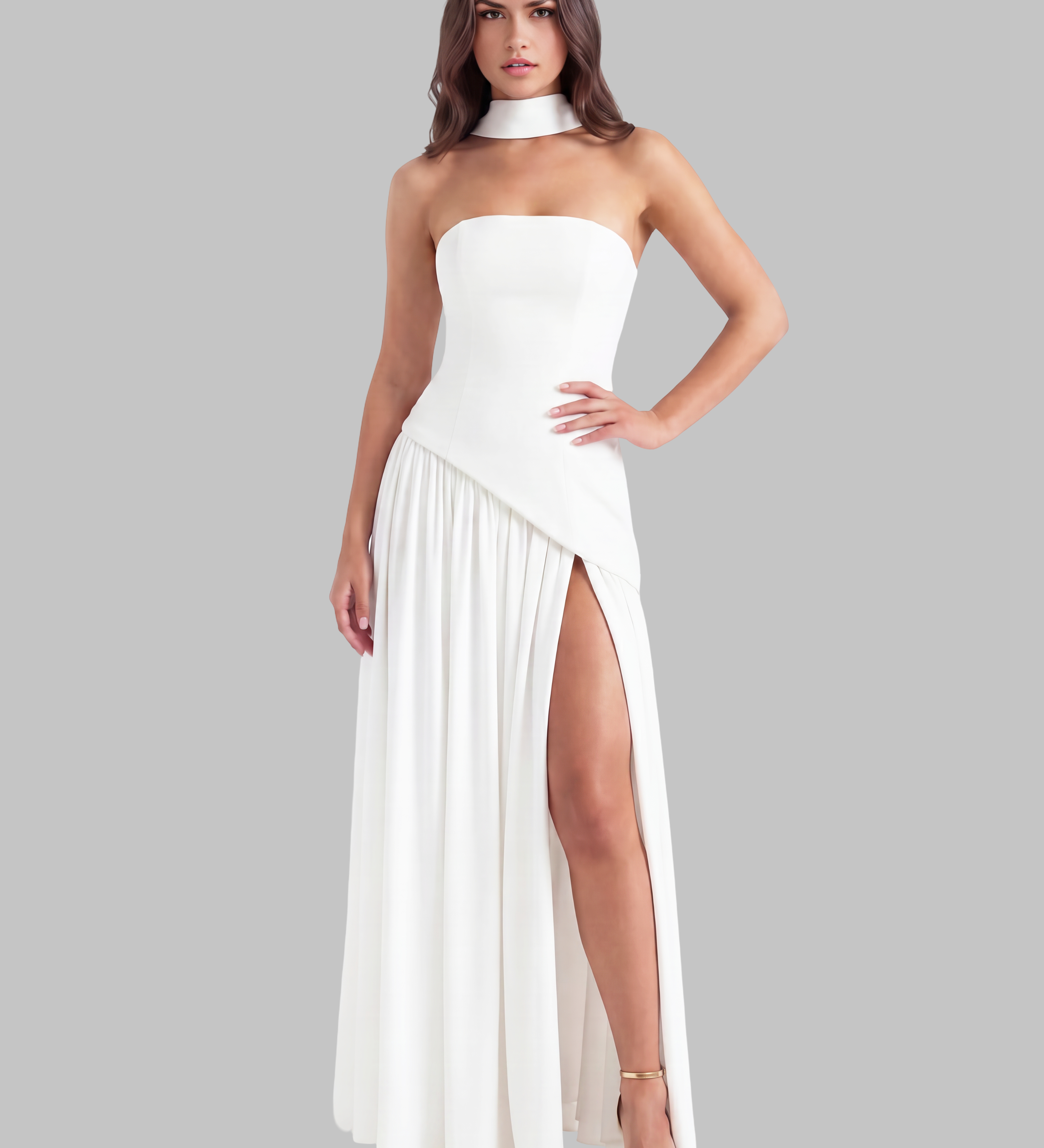 Maxi suknelė – raudona – nuotrauka 8