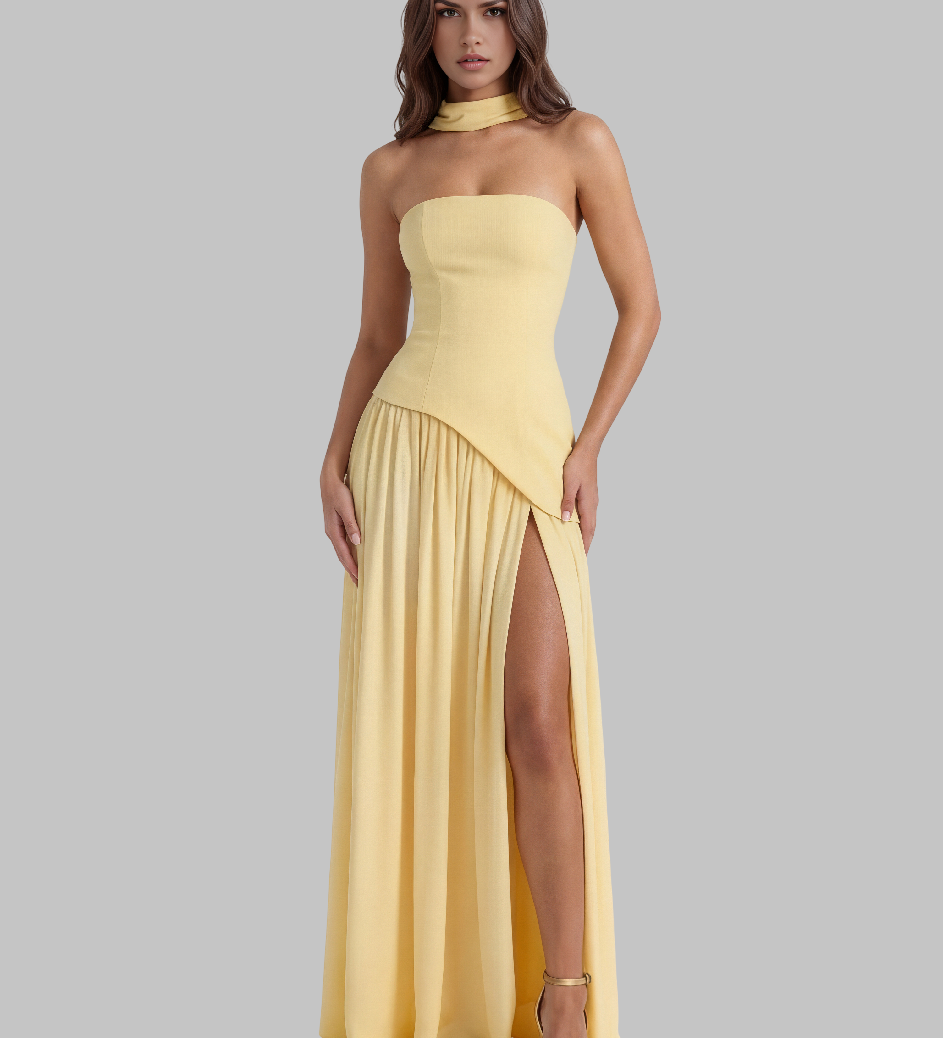 Maxi suknelė – raudona – nuotrauka 10