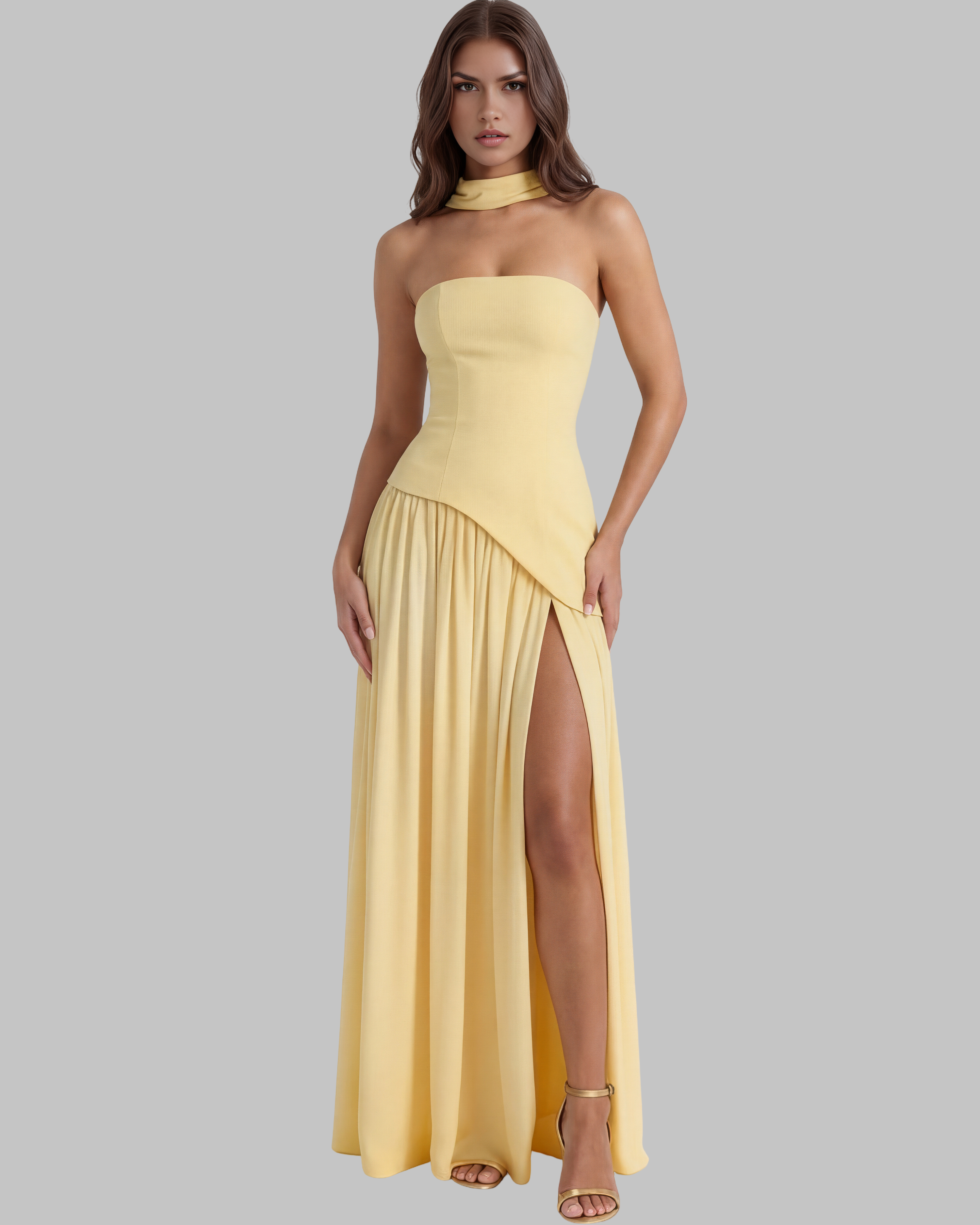 Maxi suknelė – raudona – nuotrauka 10