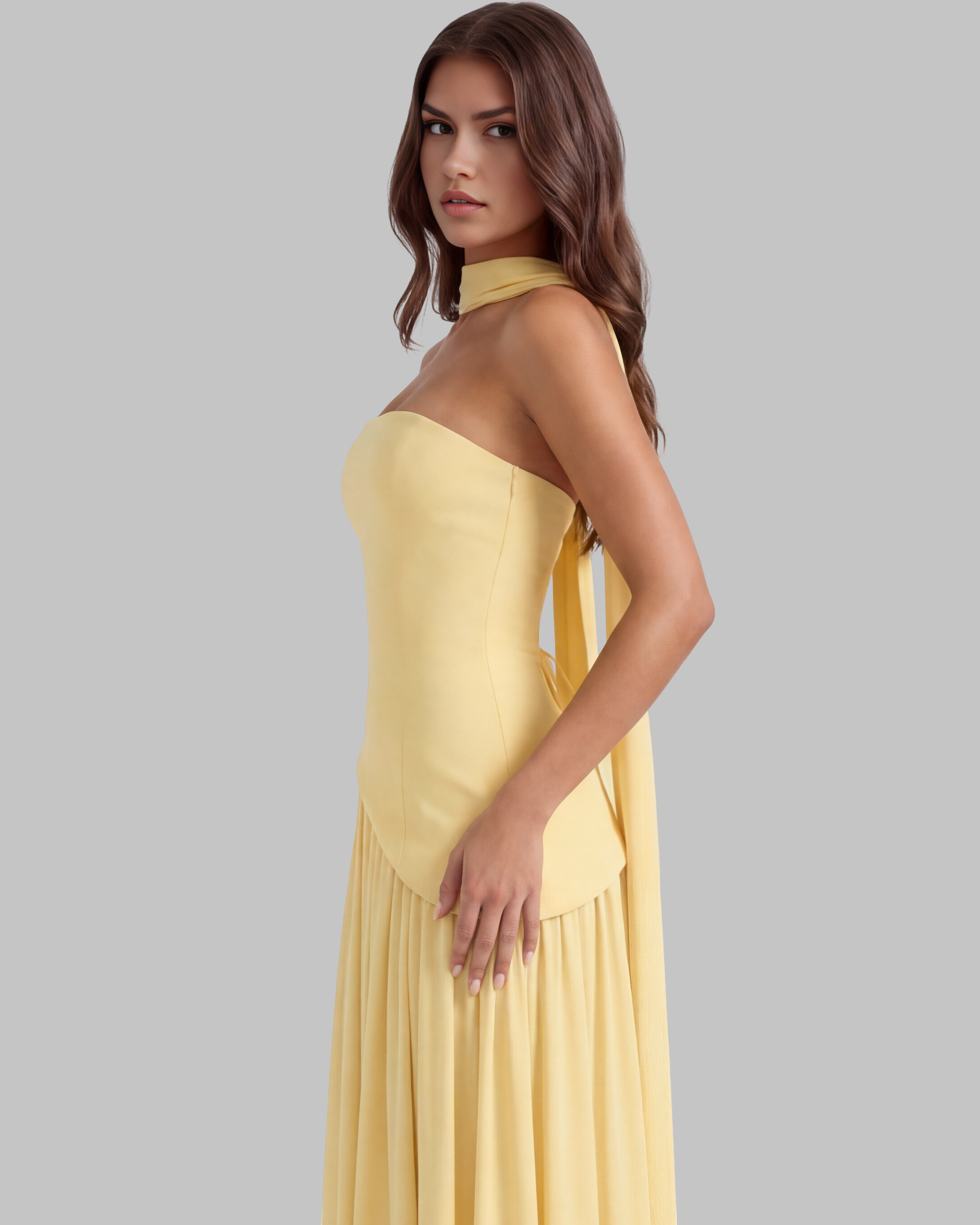 Maxi suknelė – raudona – nuotrauka 16