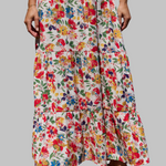 Alix | Gėlėta maxi suknelė – žalia – nuotrauka