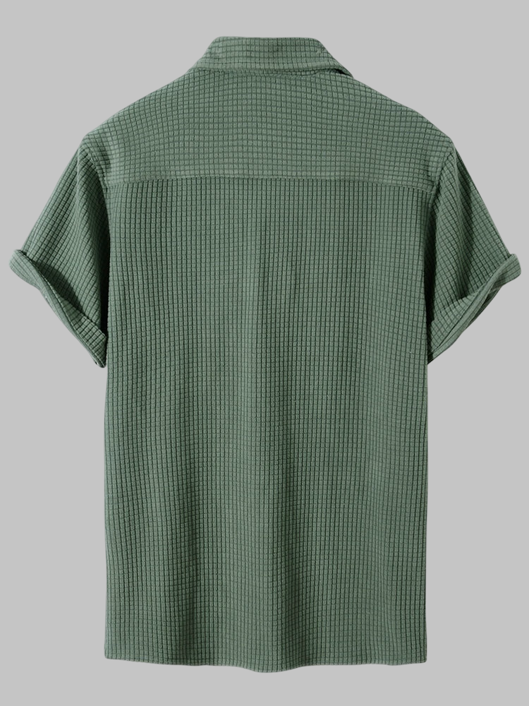 Herkus – Vaflinės tekstūros henley marškinėliai