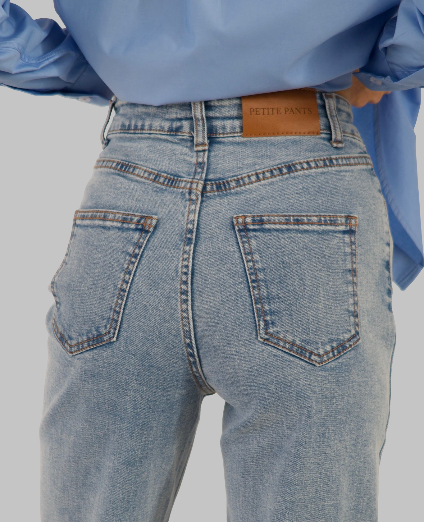 BLISS mėlyni džinsai žemaūgėms – produkto nuotrauka 7