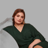 Ilga suknelė „Emerald Dream“ su raišteliu