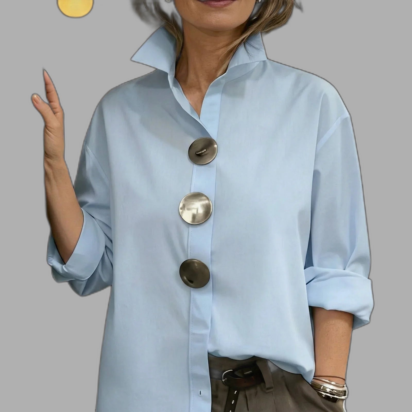 Martina™ – Marškiniai su struktūruota apykakle