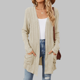 Isabelle | Ilgas rumbuotas kardiganas su kišenėmis – nuotrauka Nr. 11