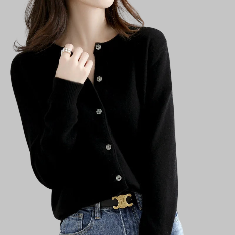 Lidia | Prigludęs kašmyro kardiganas – nuotrauka Nr. 7